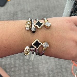 Cute stacked cuffs!